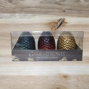 Game of Thrones Dragon Egg Candles - Set of 3 - 2018 HBO Gift Set NEW - Picture 1 of 6