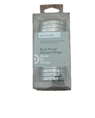 设计铝制防锈淋浴戒指。 缎面镀铬饰面 12 件 — 第 1/3 张图片