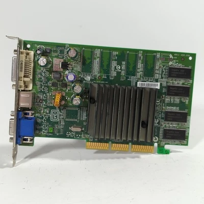 NVIDIA GeForce FX 5200 128MB DDR AGP Graphics Card VGA DVI S-Video Retro Gaming - Image 1 of 4