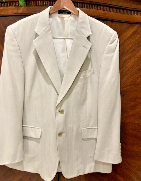 Statements Light Taupe 100% Silk Blazer 42 Short - Imagem 1 de 4