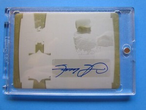 2021 LEAF LUMBER SAMMY SOSA AUTOGRAPH 1/1 YELLOW PRINT PLATE CUBS WHITESOX A1876