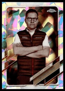 2021 Topps Chrome SAPPHIRE Formula 1 ANDREAS SEIDL NEGATIVE REFRACTOR 52/100 #86 - Picture 1 of 2