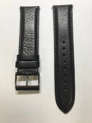 Cinturino Guess Originale Pelle Martellato Nero Ansa 22 mm Largo 22 mm W85041G2 - Immagine 1 di 2