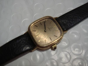 OMEGA  VINTAGE 375 GOLD  LADIES WATCH MANUAL WIND RARE WATCH FACE - Picture 1 of 8