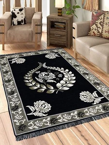 5D Designer Superfine Exclusive Velvet Carpet Runner Area Rug 5 x 7 Feet (A6) - Picture 1 of 3