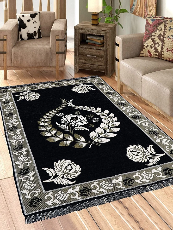 5D Designer Superfine Exclusive Velvet Carpet Runner Area Rug 5 x 7 Feet (A6) - Image 1 of 3