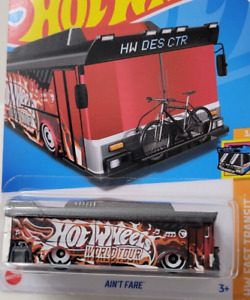 Limited Edition 2024 Hot Wheels Treasure Hunt 'Ain't Fare' Transit Bus, #31/250 