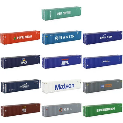 Evemodel HO Scale 1:87 45ft Model Shipping Container 45' Cargo Box C8745 - Image 1 of 4