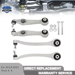 4pcs For Tesla S 2012-2021 X 2016-21 Front Lower Rearward Control Arm Ball Joint - Picture 1 of 14