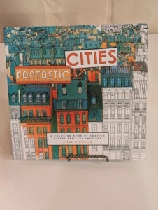 Fantastic Cities Coloring Book Steve McDonald Real & Imagined Places New - Bild 1 von 4
