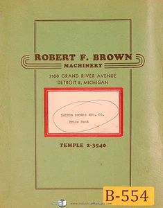 Cojines de troquel neumático Dayton Rogers, instrucciones y manual de piezas 1950 - Imagen 1 de 2