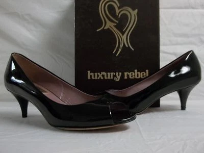 Luxury Rebel Size EU 38 US 8 M Hilary Black Leather Pumps New Womens Shoes - Image 1 of 4