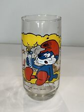 Vintage Papa Smurf 1982 Peyo Wallace Berrie Novelty Co 6”. 1-glass