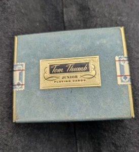 Tom Thumb Junior Cards Single Rose Gold Label Velveteen Box SEALED Tax Stamp - Picture 1 of 6