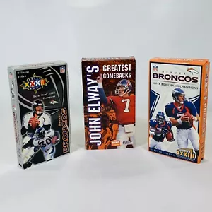 Denver Broncos Super Bowl XXXII & XXXIII & John Elway’s Greatest Comebacks VHS 3 - Bild 1 von 6