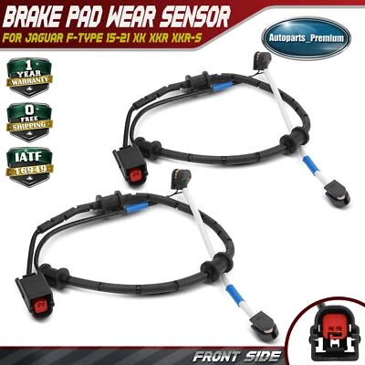2x Front Left & Right Brake Pad Wear Sensor for Jaguar F-Type 15-21 XKR XKR-S - Image 1 of 4