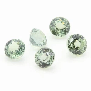 Green Sapphire. IF-VVS1. Round. ( Sold Individually ). Ceylon, Sri Lanka - Picture 1 of 1