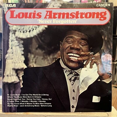 [JAZZ]~EXC LP~LOUIS ARMSTRONG~'Never Forgotten'~[1972~RCA~Issue]~UK Import~ - Image 1 of 4