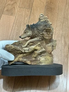 1995 Rick Cain Sons and Daughters of the Wind Sculpture 2 Sided Lmtd. Ed COA - Picture 1 of 17