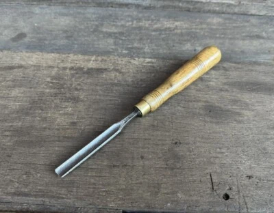 Vintage 3/8” I Sorby Wood Gouge Chisel Carpenters Woodworking Old Tool - Image 1 of 4