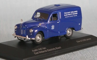 VANGUARDS 1:43 VA00318 AUSTIN A40 VAN EAST MIDLANDS ELECTRICITY BOXED - Image 1 of 4