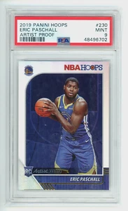 2019-20 NBA Hoops Artist Proof /25 Eric Paschall RC #230 Warriors PSA 9 - Picture 1 of 2