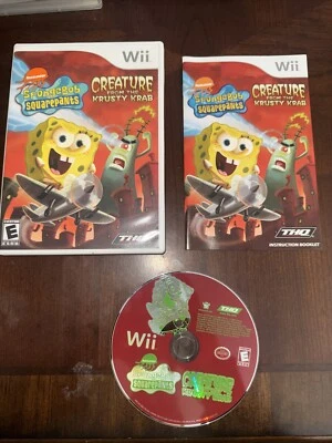 SpongeBob SquarePants: Creature from the Krusty Krab (Nintendo Wii, 2006) CIB - Image 1 of 2