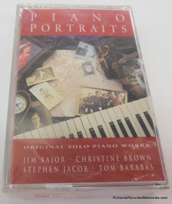 Piano Portraits Jim Bajor Christine Brown Stephen Jacob Tom Barabas NEW CASSETTE - Image 1 of 4