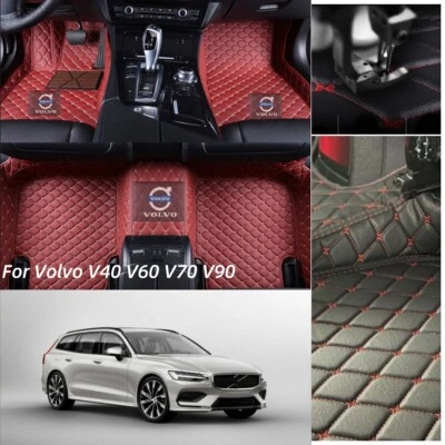 Handmade Fit Volvo V40 V60 V70 V90 Car Floor Mats Auto Liner Rugs Foot Carpets - Изображение 1 из 4