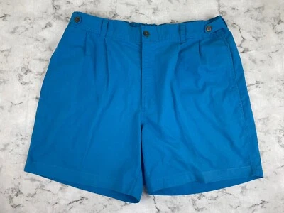 Bugle Boy Men’s Sz 36 Shorts Light Blue Pleated Stretch Casual Buttons EUC - Image 1 of 4
