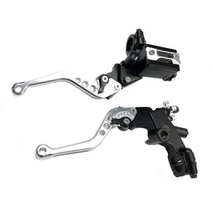 Juego universal de cilindro maestro de freno CNC de depósito universal de motocicleta de 7/8"" y palanca de embrague - Imagen 1 de 6