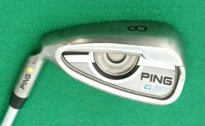 Left Handed Ping G Series Yellow Dot 8 Iron Regular Steel Shaft Ping Grip - Picture 1 of 4