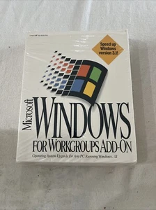 Microsoft Windows for Workgroups Add-on Upgrade for 3.1 2 VERSIONS - Picture 1 of 4