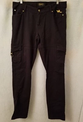 Pantalones cargo Rocawear Juniors para mujer talla 15 negro dorado Foto 1 de 4
