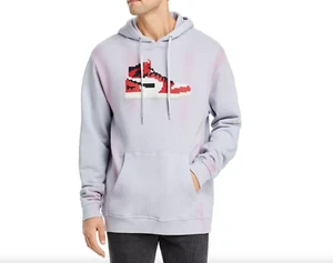 8-Bit by Mostly Heard Rarely Seen Trophy Reds Graphic Hoodie Gray Size S 2292 - Picture 1 of 1