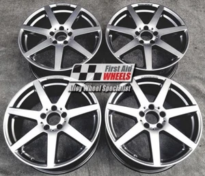 MERCEDES C CLASS W204 SET 4x 18" GENUINE AMG SHADOW CHROME ALLOY WHEELS S244SC4 - Picture 1 of 4