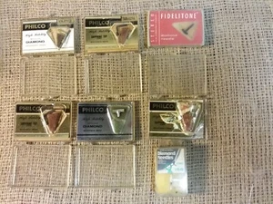Vintage Lot of 7 DIAMOND NEEDLE STYLUS Record Player Needle NOS Philco - Picture 1 of 2