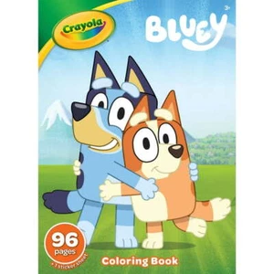 Crayola Bluey Coloring Book Bluey Stickers Included 96 Coloring Pages - Picture 1 of 7