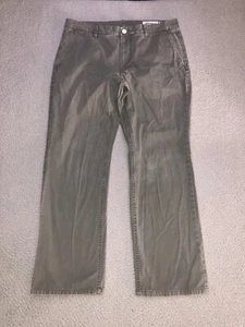 Bonobos Pants Mens 34x29 Green Slim Corduroy Chinos Preppy Flat Front Canvas - Foto 1 di 15