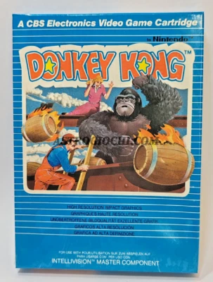 INTELLIVISION DONKEY KONG VINTAGE 1982 CBS COLECO ARCADE GAME NEW IN SEALED BOX - Immagine 1 di 4