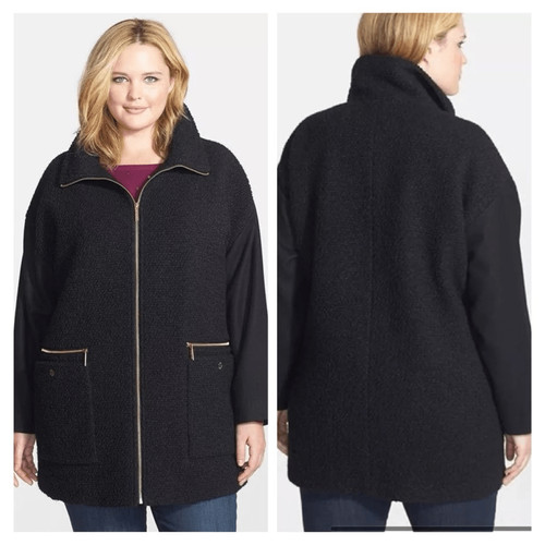 Cappotto Michael Kors G Boucle peluche misto lana taglia XL