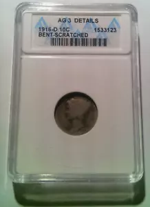Moneda de diez centavos Mercury: 1916 Denver como nuevo - plata- (1030-03) - Imagen 1 de 5