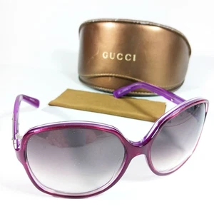 Gucci GG 3036/S Purple/Pink Translucent Designer Sunglasses w/Case - Picture 1 of 13