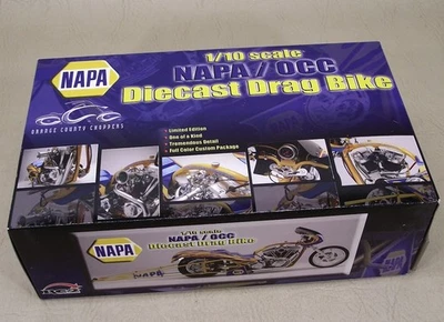 NAPA Orange County Choppers Drag Bike  Diecast 1/10 Scale Limited Edition MIB - Image 1 of 4