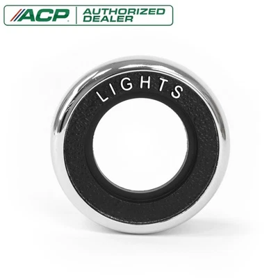 Ford Mustang 1969-1970 cromo y metal negro faros interruptor bisel moldura Foto 1 de 4