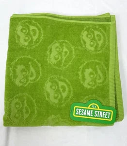 Sesamstraße grün Oscar Grouch Baumwolle Badetuch 28” x 54” Kinder - Bild 1 von 3