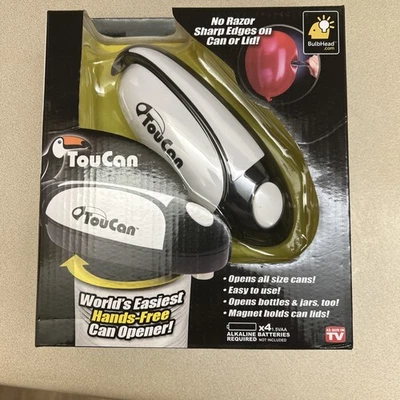 TouCan Can Opener Battery Operated One Touch Smooth Edges Hands-Free BRAND NEW - Image 1 of 3