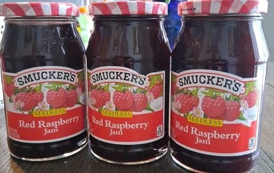 3Smucker's Seedless Red Raspberry Jam 18oz Ea BB 8.1.2026  - Image 1 of 4