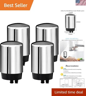 Faucet Filters Cartridge 4 Pack Multi Stage Water Filter Compatible with Brit... - Image 1 of 4