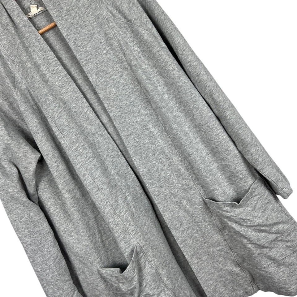 Cárdigan para mujer EILEEN FISHER M gris frente abierto minimalista salón cortinas bolsillos Foto 1 de 4